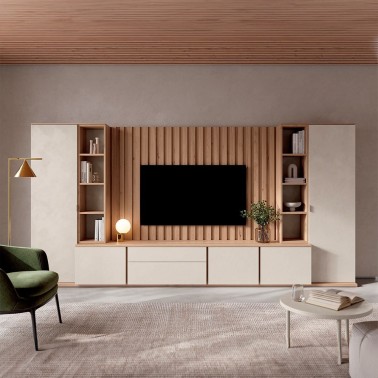 Composicion modular moderna de muebles salon Muss LR06