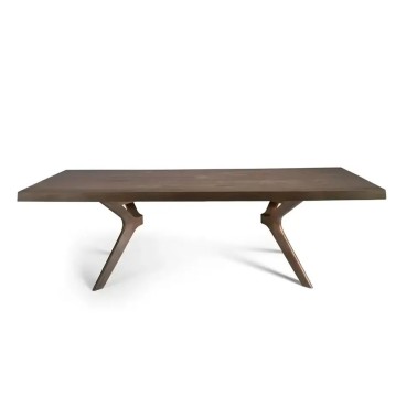 MESA COMEDOR MADERA MACIZA ROBLE CANTO RECTO LIN WOOD