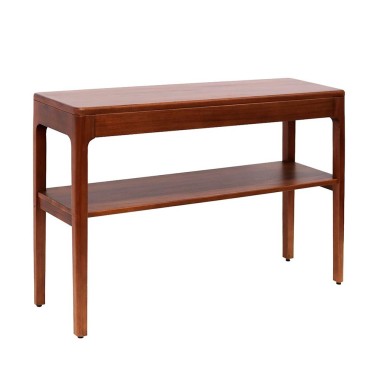 Consola recibidor nordica con 2 cajones y estante 120x35 Oporto