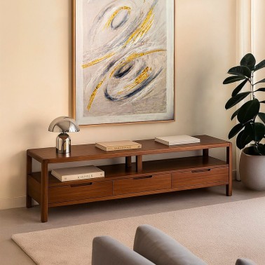 Mueble de Tv nordico con 3 cajones Oporto