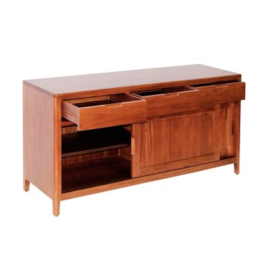 Aparador nordico con 3 cajones y puertas correderas Oporto