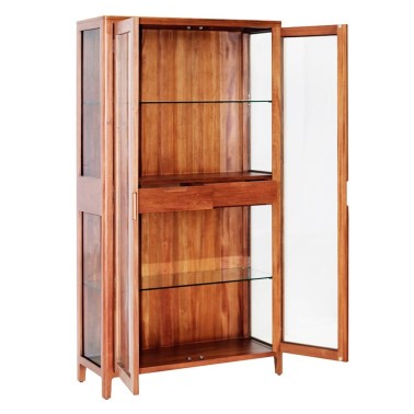 Vitrina nordicoa con 2 puertas y 2 cajones Oporto