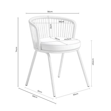 SILLA DE JARDIN VILMA