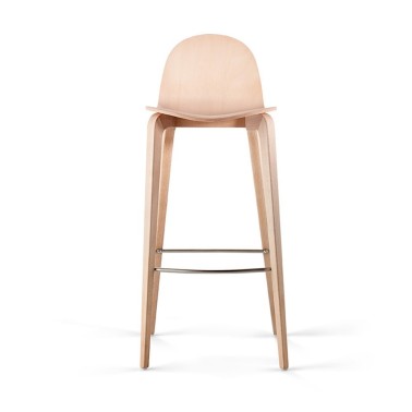 Taburete Bob de madera