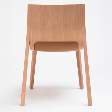 SILLA APILABLE DE MADERA SILU DE ONDARRETA