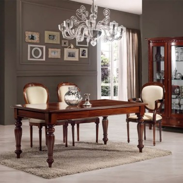 Mesa de comedor clasica victoriana