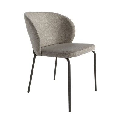 Pack 4 sillas tapizadas estructura metalica Bremen