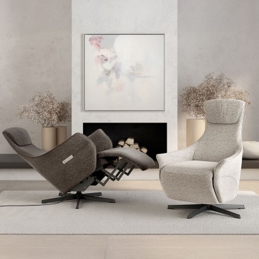Sillon relax electrico y giratorio KAREN