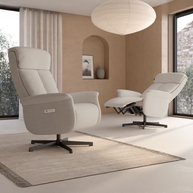 Sillon relax electrico y giratorio NELY