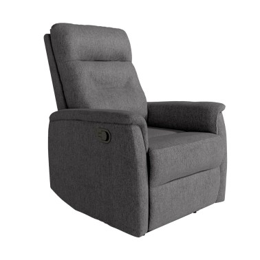Sillon relax manual tapizado DIANA pizarra
