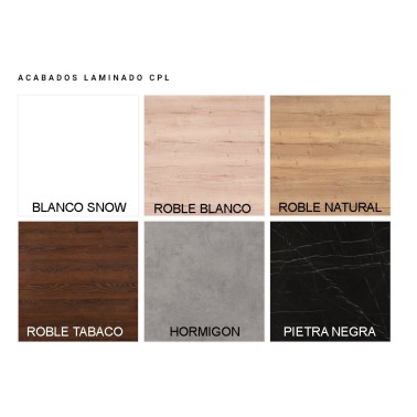 Mesa cocina Osaka fija de Cancio en laminado CPL