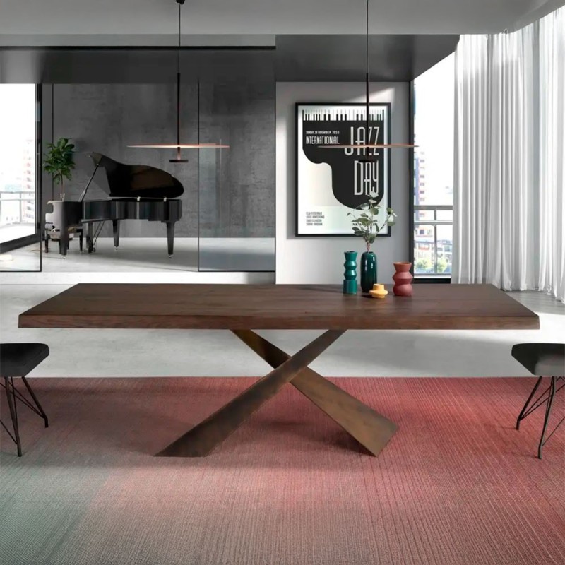 Mesa Jasper de Nacher madera maciza