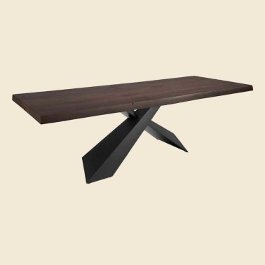 Mesa Jasper de Nacher en madera maciza canto recto