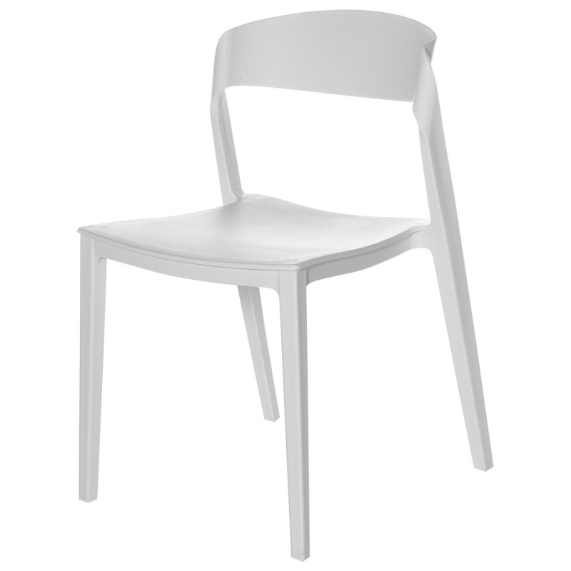 Silla apilable polipropileno ADELYN blanco