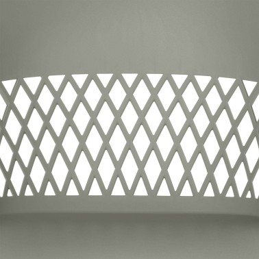 Silla verde en polipropileno con reposabrazos Jayden