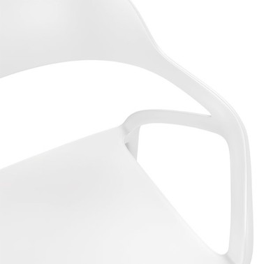 Silla apilable en polipropileno blanco Renata