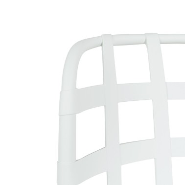 Silla apilable blanca en polipropileno Gina