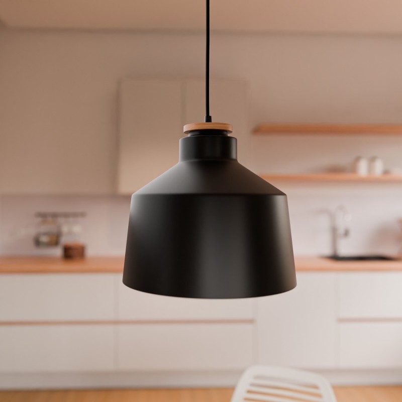 Lampara de techo Artana negro