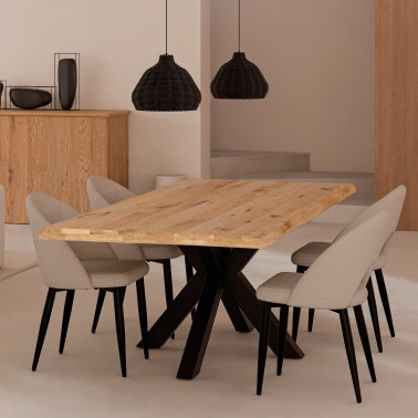 Lampara de techo Serra negro