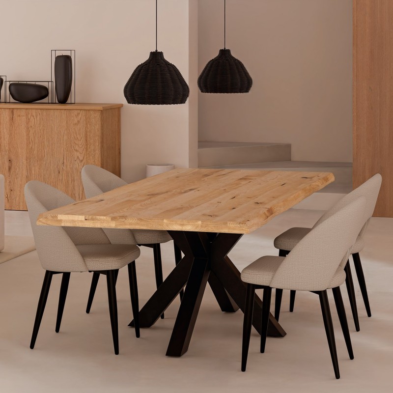 Lampara de techo Serra negro