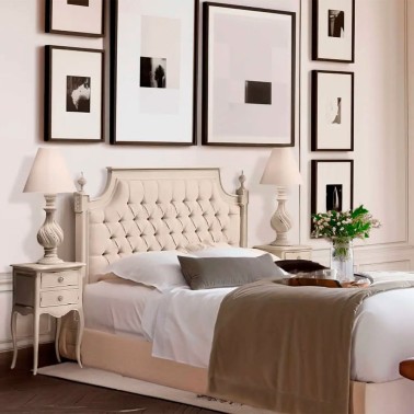 Cabecero clasico tapizado La Bresse para cama 150 cm