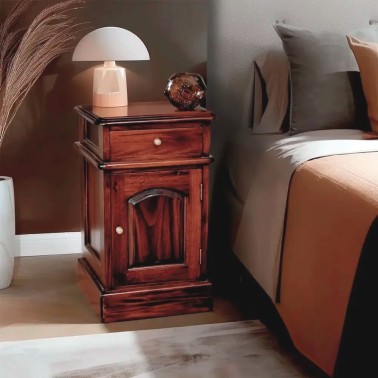 Mesita de noche clasica victoriana