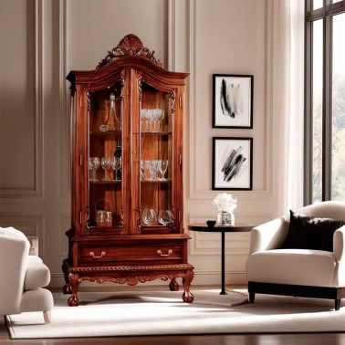 Vitrina clasica Chippendale