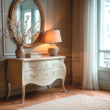 Comoda clasica blanca Ivana