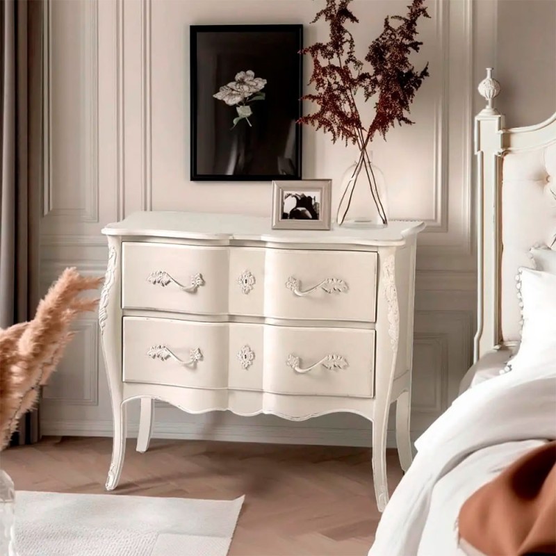 Comoda clasica blanca Faustine