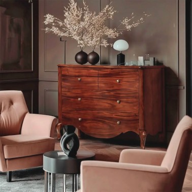 Comoda clasica de madera Cannes