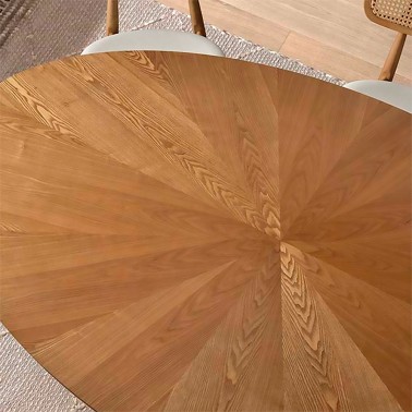 Mesa de comedor ovalada 180x100 FLAM