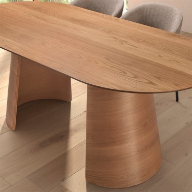 Mesa de comedor ovalada 200x100 LAVIK