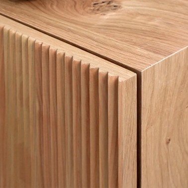 Mueble tv nordico de madera 4 puertas Ovre - Demarques