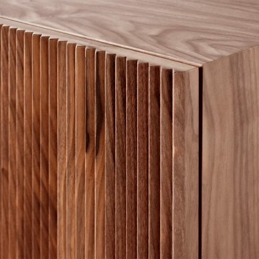 Mueble tv nordico de madera 4 puertas Ovre - Demarques