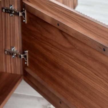 Mueble tv nordico de madera 4 puertas Ovre - Demarques
