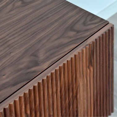 Mueble tv nordico de madera 4 puertas Ovre - Demarques