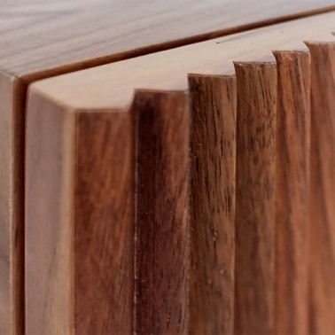 Mueble tv nordico de madera 4 puertas Ovre - Demarques