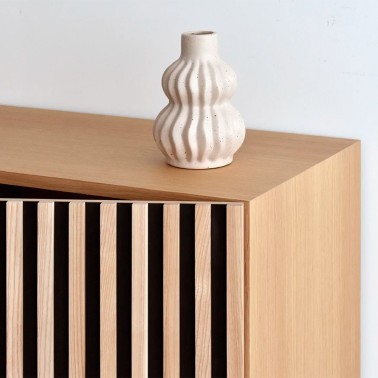 Mueble tv nordico de madera 4 puertas Treverk