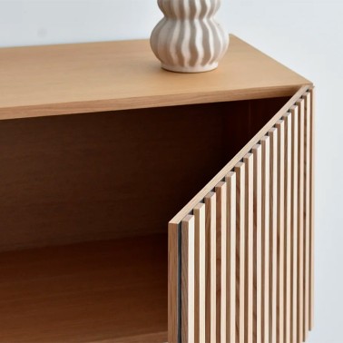 Mueble tv nordico de madera 4 puertas Treverk
