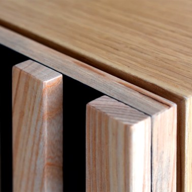 Mueble tv nordico de madera 4 puertas Treverk