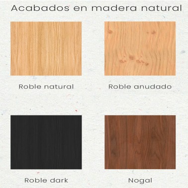 Mueble tv nordico de madera 4 puertas Treverk
