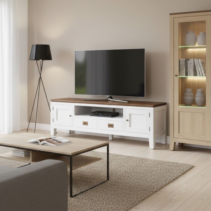 Mueble Tv blanco 150 cm EVEREST