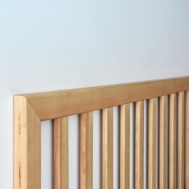 Cabecero de barrotes de madera para cama 135 cm Natur