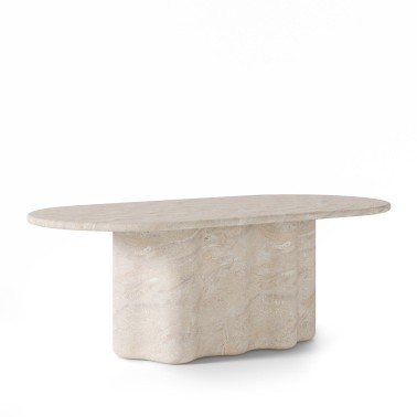 Mesa comedor microcemento travertino 220 cm Lorraine