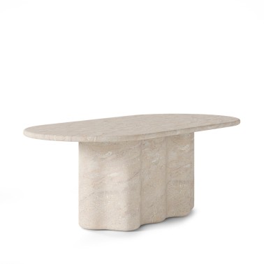 Mesa comedor microcemento travertino 220 cm Lorraine