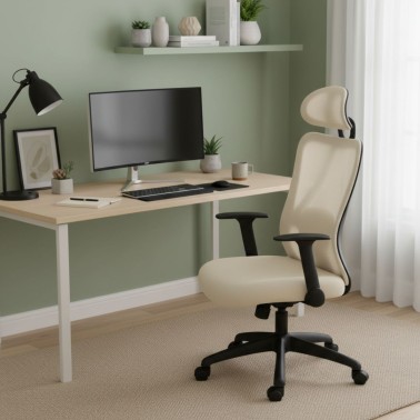 Silla de escritorio con ruedas y giratoria MONTREAL