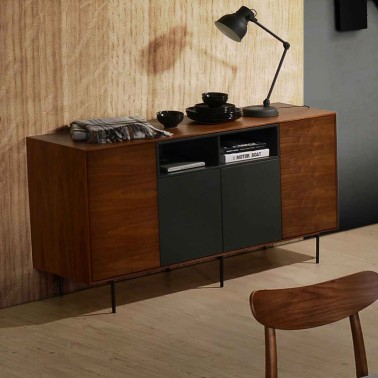 Aparador de madera de estilo nordico 150 cm RIGA