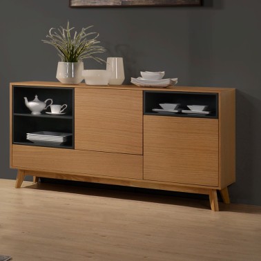 Aparador de madera de estilo nordico LOKI