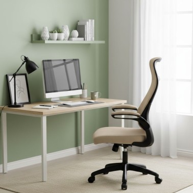 Silla de escritorio con ruedas y giratoria SORBONNE