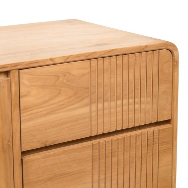 Aparador de madera con 3 puertas y 3 cajones Eyre Aparador de madera con 3 puertas y 3 cajones Eyre